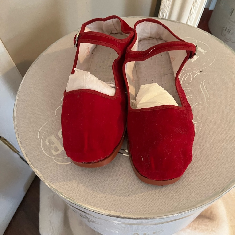 Red Mary Janes